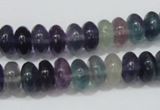 CFL157 15.5 inches 6*10mm rondelle natural fluorite gemstone beads