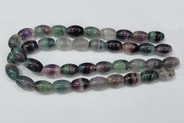 CFL159 15.5 inches 15*20mm rice natural fluorite gemstone beads