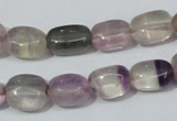 CFL162 15.5 inches 9*13mm nugget natural fluorite beads wholesale