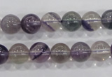 CFL203 15.5 inches 10mm round purple fluorite gemstone beads wholesale