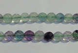 CFL251 15.5 inches 6mm faceted round natural fluorite beads