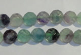 CFL252 15.5 inches 8mm faceted round natural fluorite beads