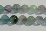 CFL253 15.5 inches 10mm faceted round natural fluorite beads