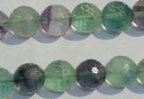 CFL254 15.5 inches 12mm faceted round natural fluorite beads