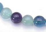 CFL26 16 inch 4mm round B grade natural fluorite beads Wholesale