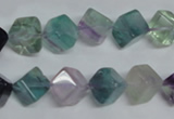 CFL309 15.5 inches 6*6mm cube natural fluorite beads