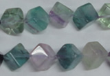 CFL310 15.5 inches 8*8mm cube natural fluorite beads