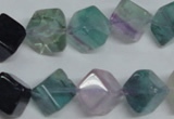 CFL311 15.5 inches 10*10mm cube natural fluorite beads