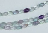 CFL322 15.5 inches 4*8mm rice natural fluorite beads wholesale