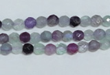 CFL323 15.5 inches 6mm faceted round natural fluorite beads