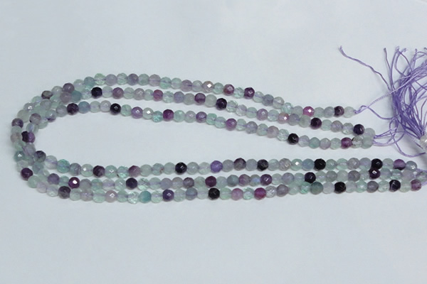 CFL323 15.5 inches 6mm faceted round natural fluorite beads