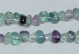 CFL330 15.5 inches 6*9mm nugget natural fluorite beads