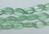 CFL335 15.5 inches 8*12mm oval natural green fluorite beads