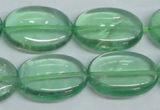 CFL337 15.5 inches 18*25mm oval natural green fluorite beads