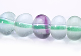 CFL45 4*6mm roundel B grade natural fluorite beads Wholesale