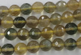 CFL453 15.5 inches 8mm faceted round rainbow fluorite beads