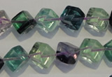 CFL485 15.5 inches 8*8mm cube natural fluorite beads