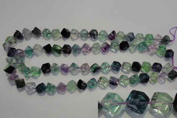 CFL485 15.5 inches 8*8mm cube natural fluorite beads