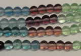 CFL551 15.5 inches 6mm round fluorite gemstone beads wholesale