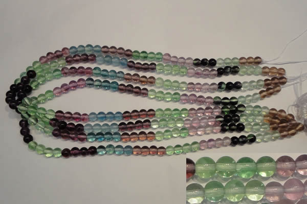 CFL551 15.5 inches 6mm round fluorite gemstone beads wholesale