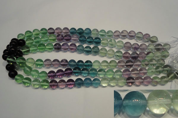 CFL553 15.5 inches 10mm round fluorite gemstone beads wholesale