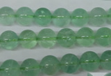 CFL603 15.5 inches 10mm round AB grade green fluorite beads wholesale