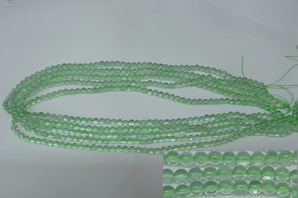 CFL610 15.5 inches 4mm round A grade green fluorite beads wholesale