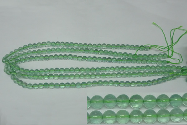 CFL611 15.5 inches 6mm round A grade green fluorite beads wholesale