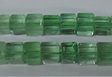 CFL632 15.5 inches 8*8mm cube green fluorite beads wholesale