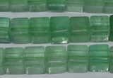 CFL633 15.5 inches 10*10mm cube green fluorite beads wholesale