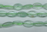 CFL641 15.5 inches 8*12mm oval green fluorite beads wholesale