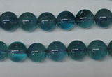 CFL663 15.5 inches 10mm round AB grade blue fluorite beads wholesale