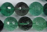 CFL67 15.5 inches 18mm faceted round A grade natural fluorite beads