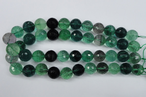 CFL67 15.5 inches 18mm faceted round A grade natural fluorite beads