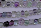 CFL721 15.5 inches 7*8mm nuggets natural fluorite beads wholesale