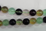 CFL753 15.5 inches 10mm round rainbow fluorite gemstone beads