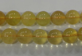 CFL803 15.5 inches 10mm round yellow fluorite gemstone beads