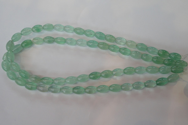 CFL862 15.5 inches 8*12mm rice green fluorite gemstone beads