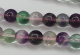 CFL903 15.5 inches 7mm round rainbow fluorite gemstone beads