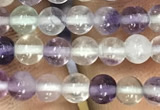 CFL910 15.5 inches 4mm round purple fluorite beads wholesale