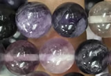 CFL913 15.5 inches 10mm round purple fluorite beads wholesale