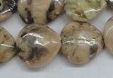 CFS12 15.5 inches 20*20mm heart natural feldspar gemstone beads