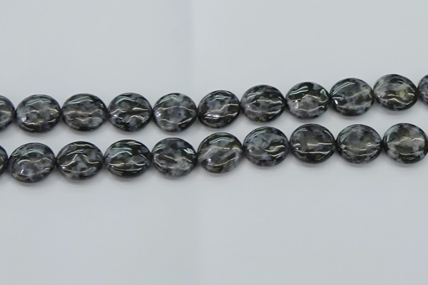 CFS314 15.5 inches 18mm flat round feldspar gemstone beads