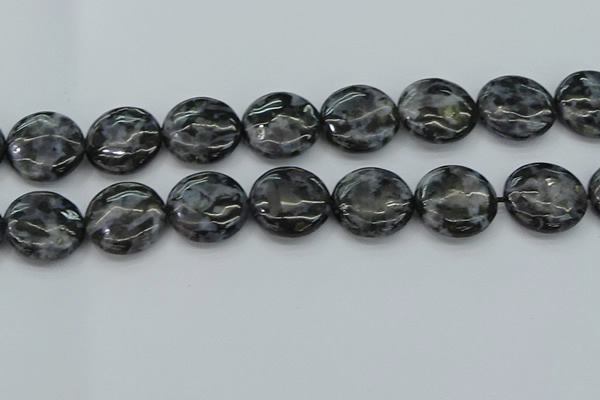 CFS316 15.5 inches 25mm flat round feldspar gemstone beads