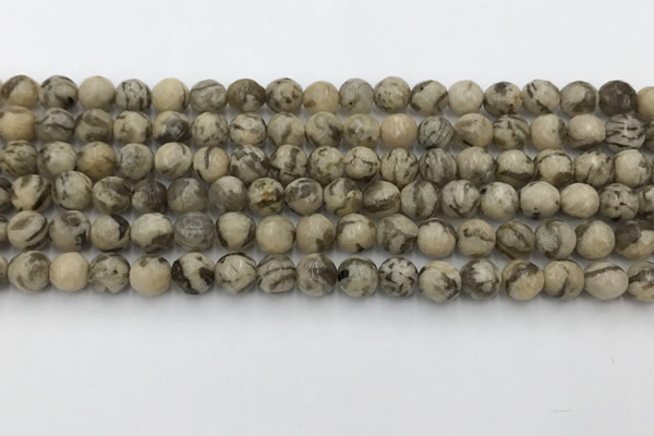 CFS409 15.5 inches 6mm faceted round feldspar beads wholesale