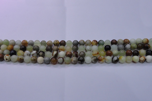 CFW10 15.5 inches 4mm round flower jade beads wholesale