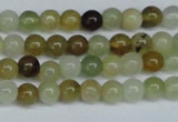 CFW101 15.5 inches 6mm round flower jade gemstone beads