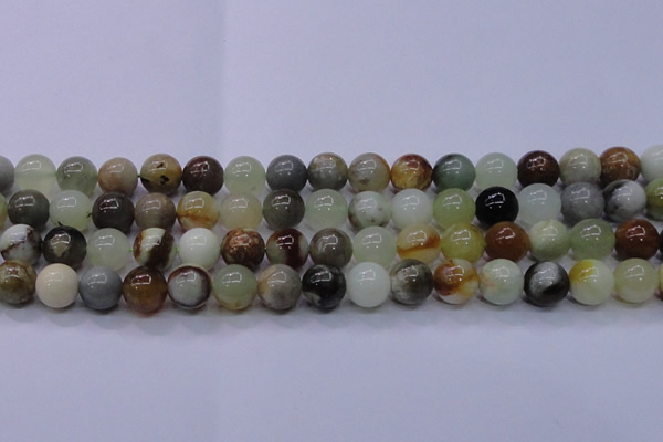 CFW15 15.5 inches 12mm round flower jade beads wholesale