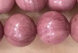 CFW54 15.5 inches 12mm round natural pink wooden jasper beads