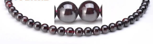 CGA01 8mm round natural garnet gemstone beads Wholesale